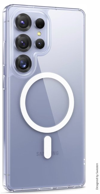 Swissten Clear Jelly MagStick Back Case for Samsung Galaxy S25 Ultra 5G