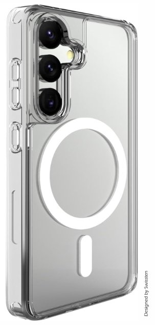Swissten Clear Jelly MagStick Back Case for Samsung Galaxy S25 5G