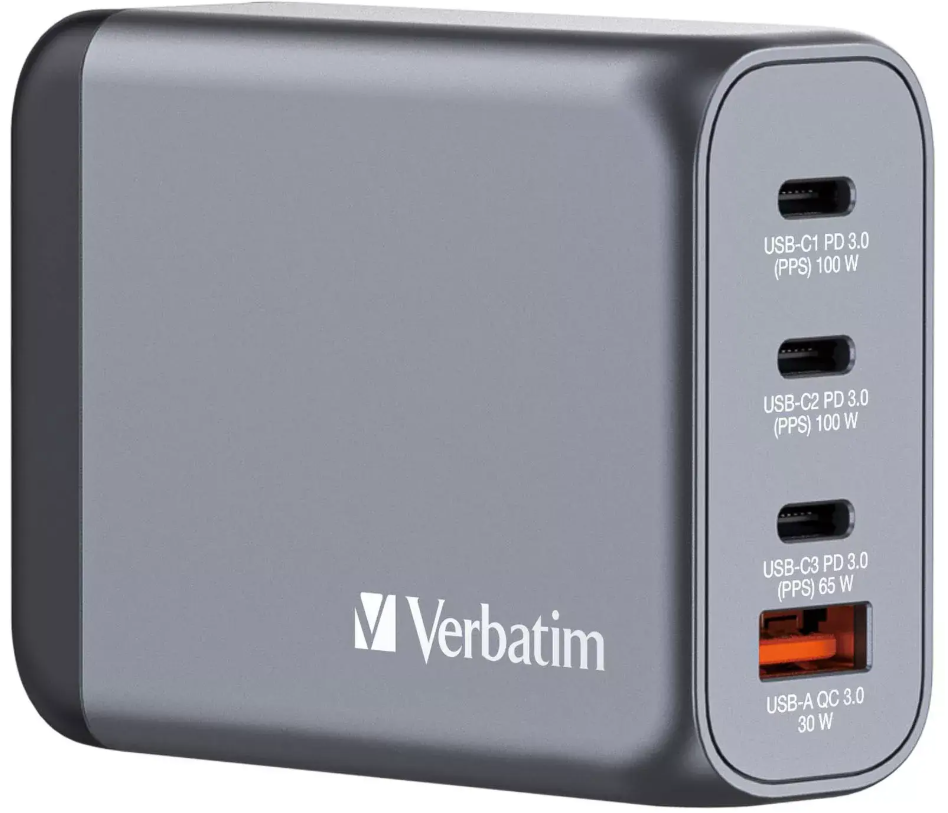 Verbatim GNC-100 100W GaN Wall Charger