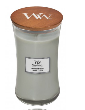 Woodwick Lavender AND Cedar Scented Candle, 610 g