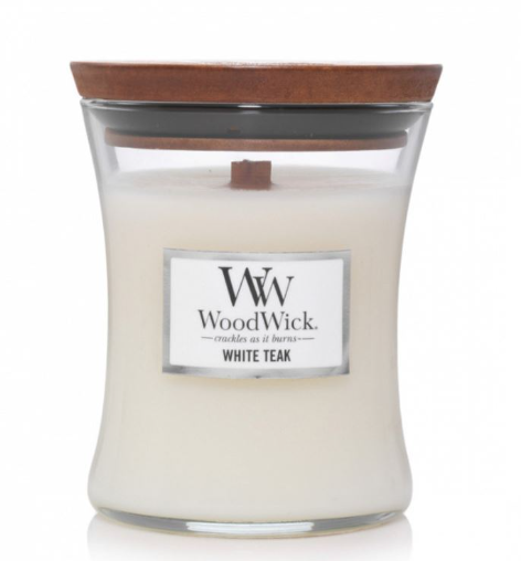 Woodwick White Teak Candle 275g (5038581062143)