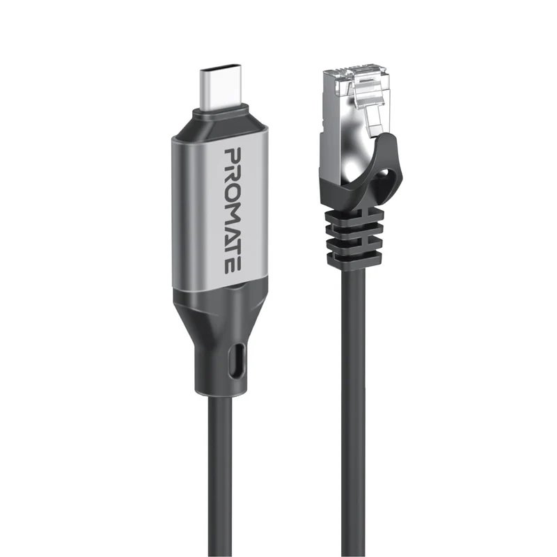 Promate CLink-RJ45 USB-C to Ethernet Cable – 10/100/1000Mbps / 5m