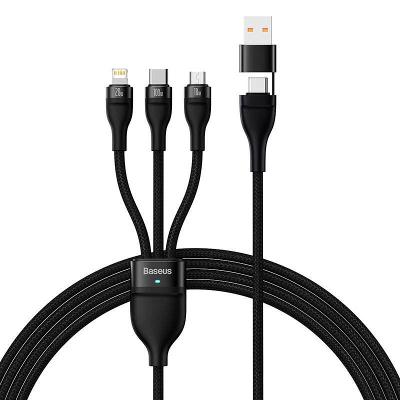 Baseus 3-in-1 USB 100W Cable, 1