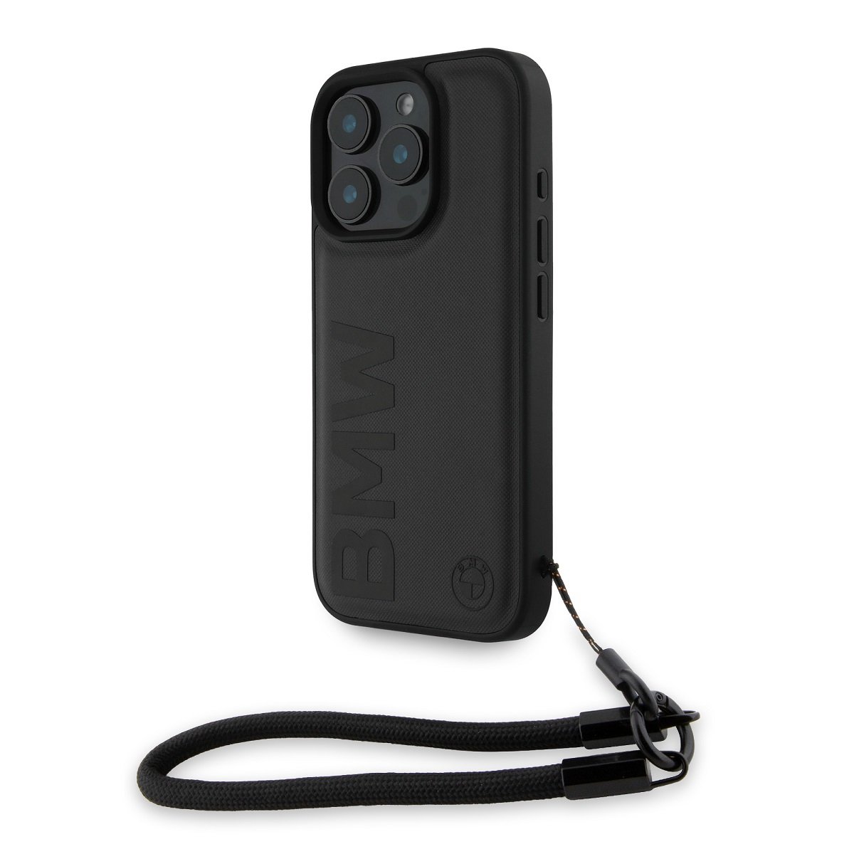 BMW Leather Signature and Strap Case for Apple iPhone 16 Pro