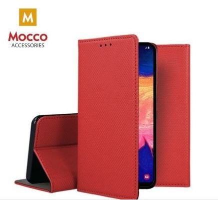 Mocco Smart Magnetic Book Case for Samsung Galaxy Note 20 5G, Red