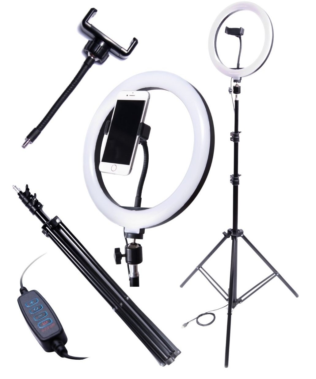 RoGer LED Ring Lamp with Tripod