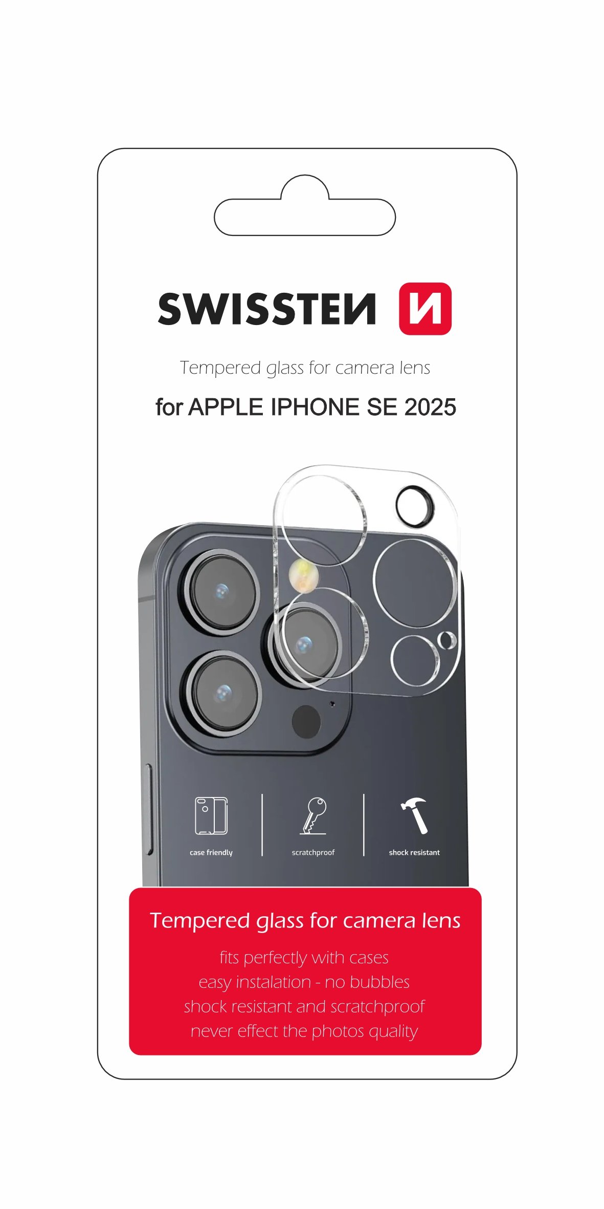 Swissten Tempered Glass for Camera Lens