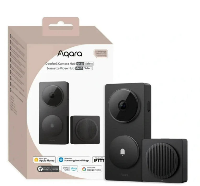 AQARA Doorbell Camera Hub G410 Select Black | Video Doorbell | Doorbell, Hub, Camera, Apple HomeKit