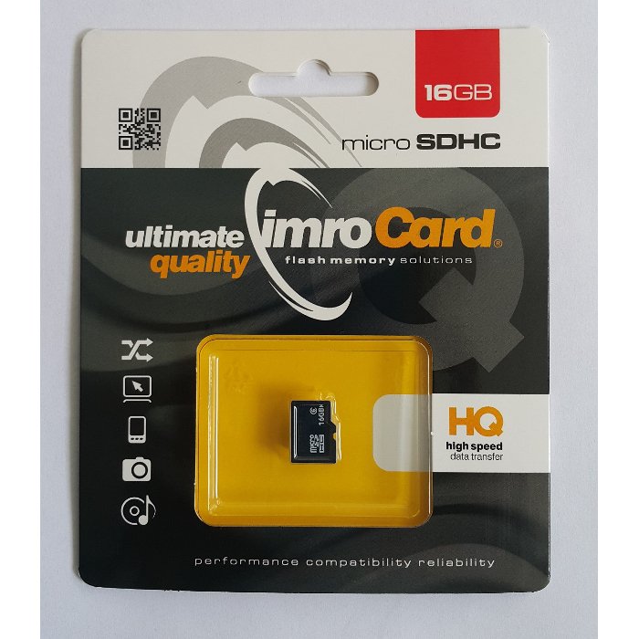 IMRO Memory Card microSDHC 16GB / Class 6