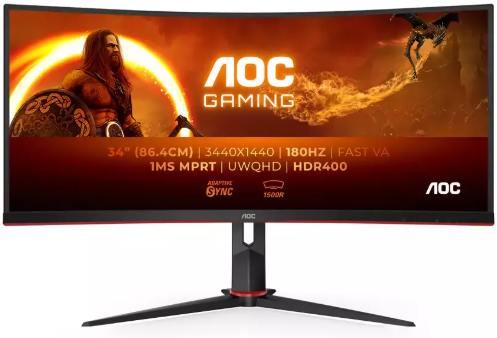 AOC CU34G2XP/BK 34" WQHD Gaming Monitor