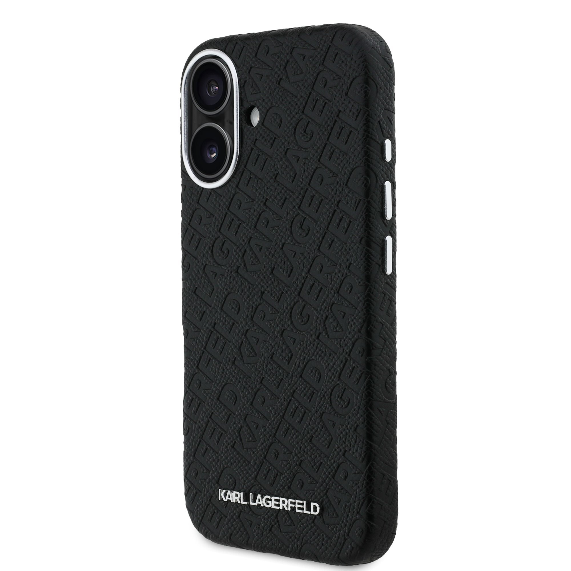 Karl Lagerfeld Grained PU Repeated Logo MagSafe Case for Apple iPhone 16