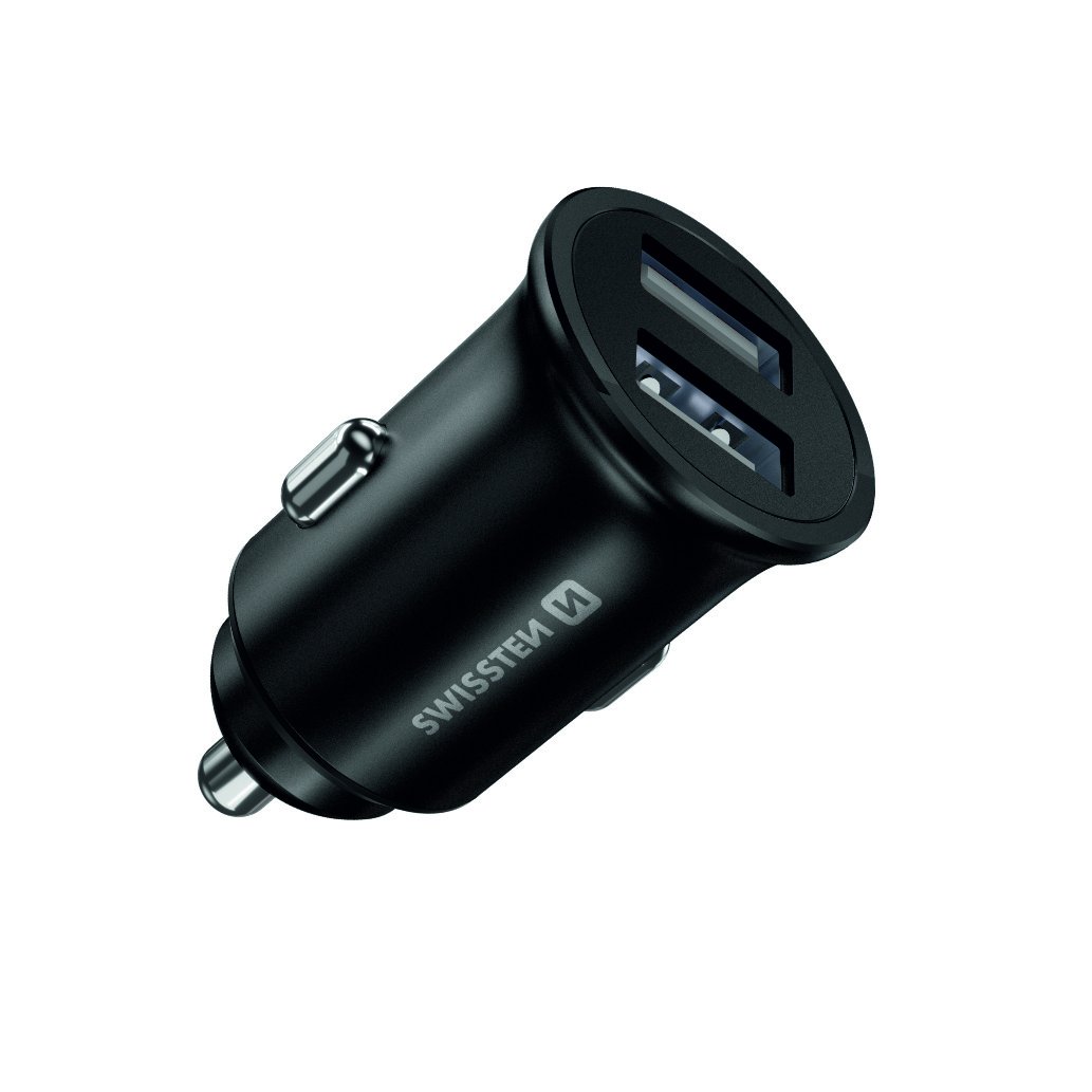 Swissten Car Charger, 2 USB Ports, 4.8A