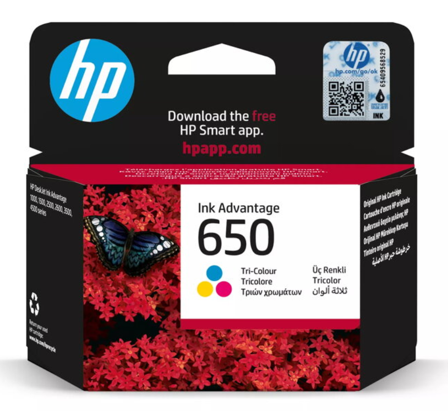 HP 650 CZ102AE Tri-color Ink Cartridge