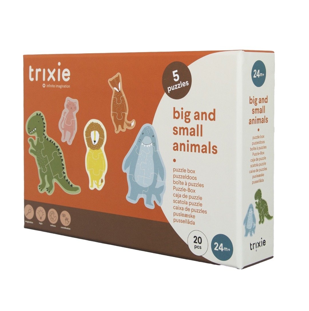 Trixie Puzzle Box, Big and Small Animals, 24m+