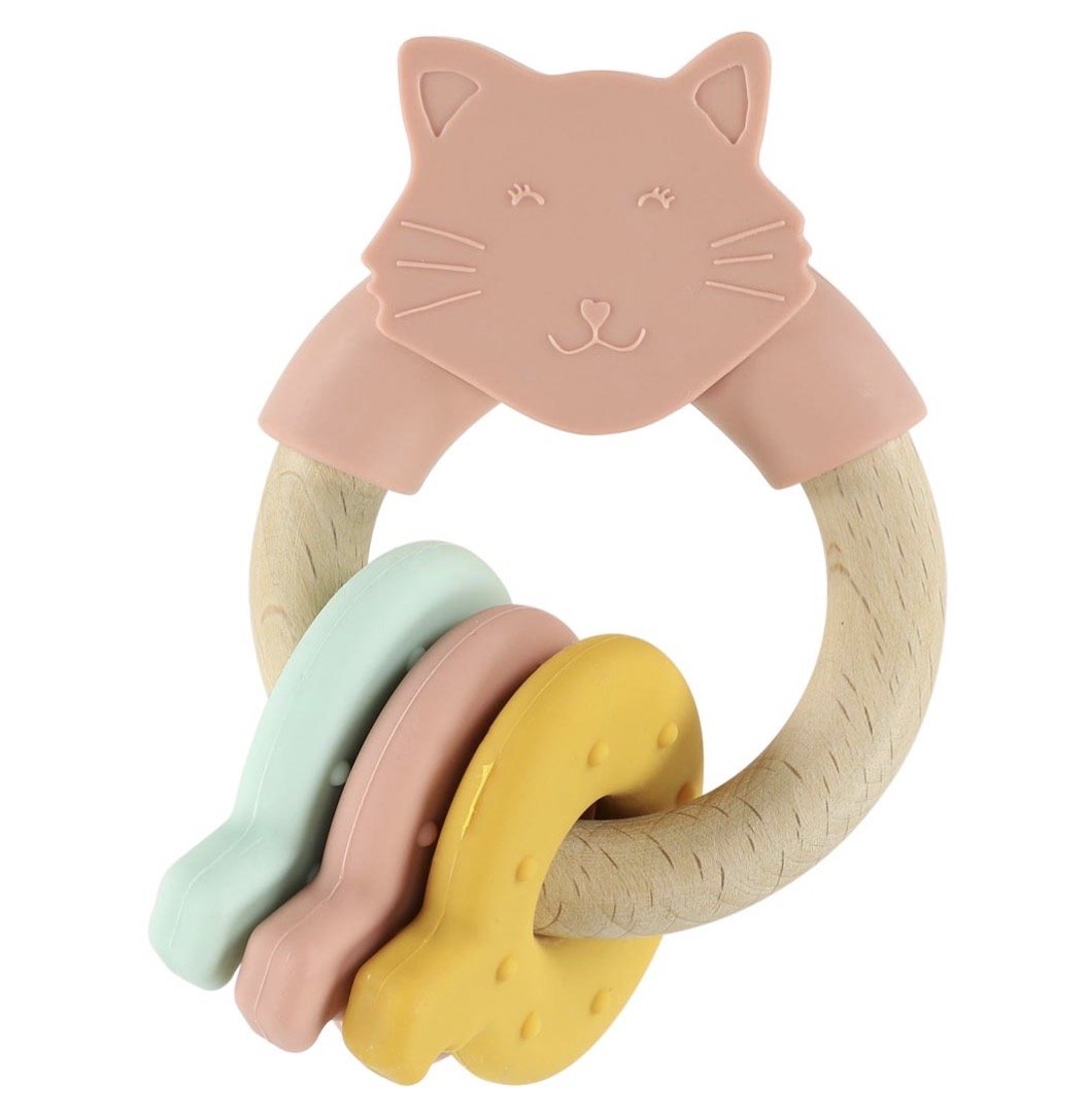 Trixie Baby's Teething Ring Toy – Cat, 0m+