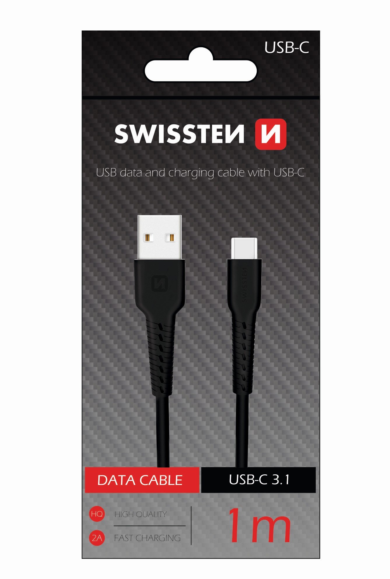 Swissten Basic Universal Quick Charge USB-C Data and Charging Cable, 1m