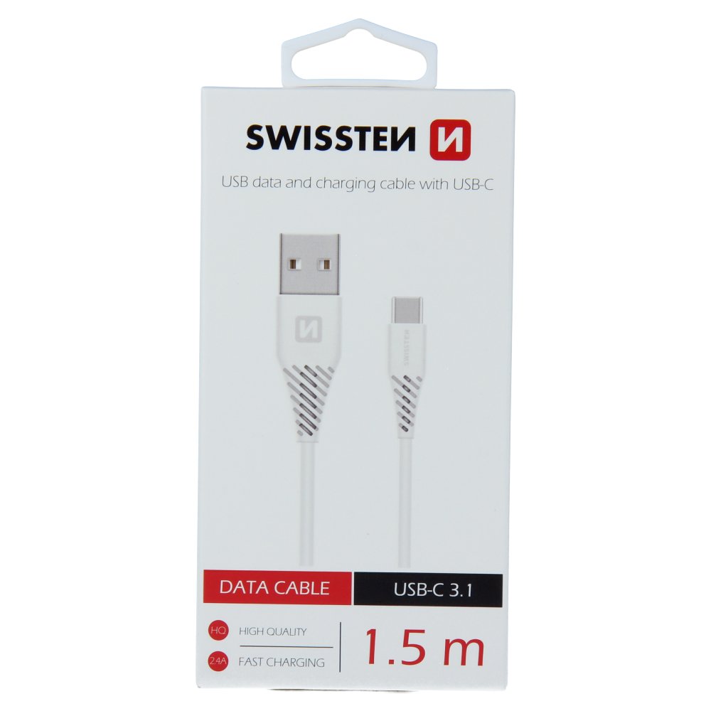 Swissten Basic Universal Quick Charge USB-C Data and Charging Cable, 1.5m