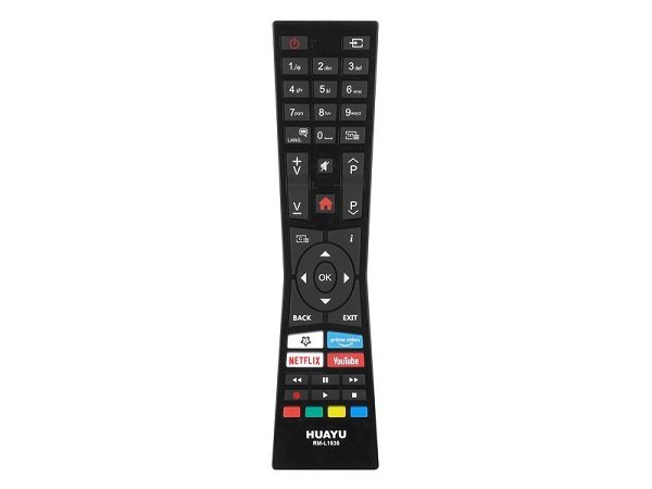Lamex LXP1636 TV remote control for TV, VESTEL / HYUNDAI / TELEFUNKEN RM-L1636, compatible with NETFLIX / YOUTUBE PRIME VIDEO