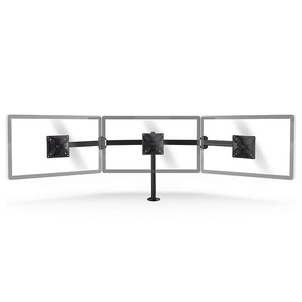 Nedis ERGOTMM100BK Table Mount for 3 Monitors, Up to 14-24"