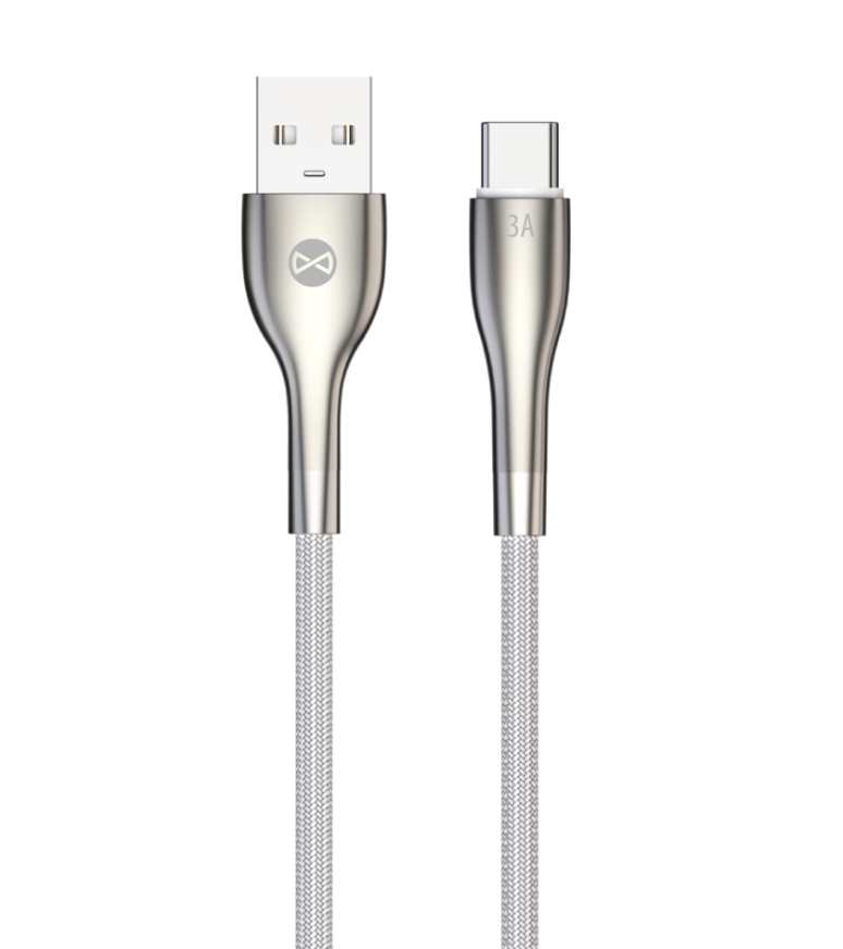 Forever Sleek Cable USB / USB-C 1.0 m / 3A