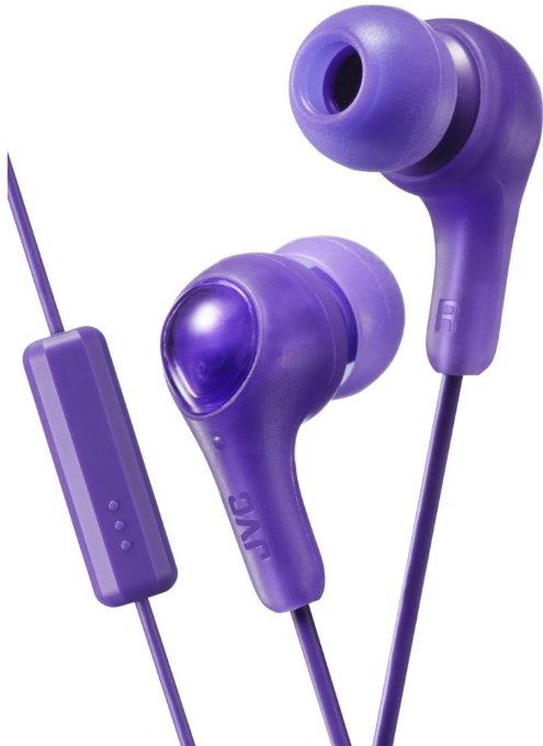 JVC HA-FX7M-V-E Gumy Plus headphones with remote AND microphone