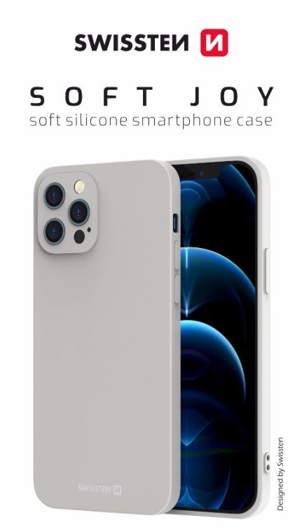 Swissten Soft Joy Silicone Case for Apple iPhone 14 Plus in Stone Grey