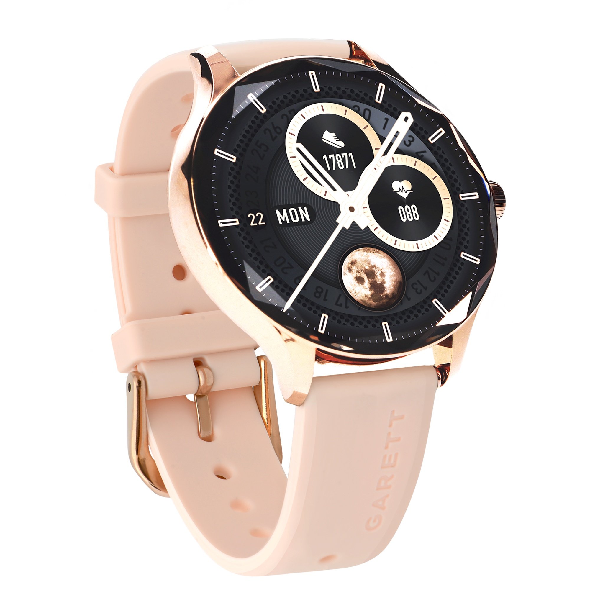 Garett Smartwatch Viva gold steel AMOLED / IP67 / Find your phone / Music playback control