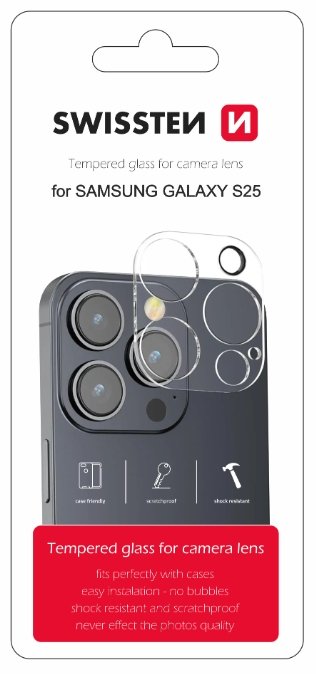 Swissten Camera Lens Tempered Glass for Samsung Galaxy S25 5G