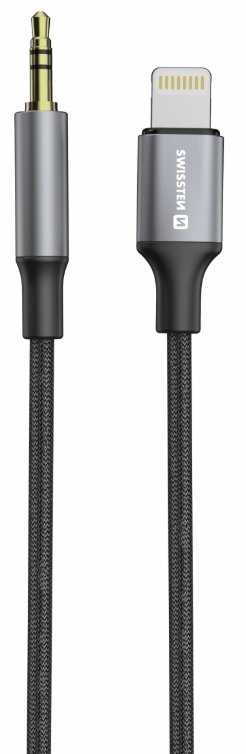 Swissten Audio Adapter, Lightning to 3.5mm Jack Cable, 1.5m