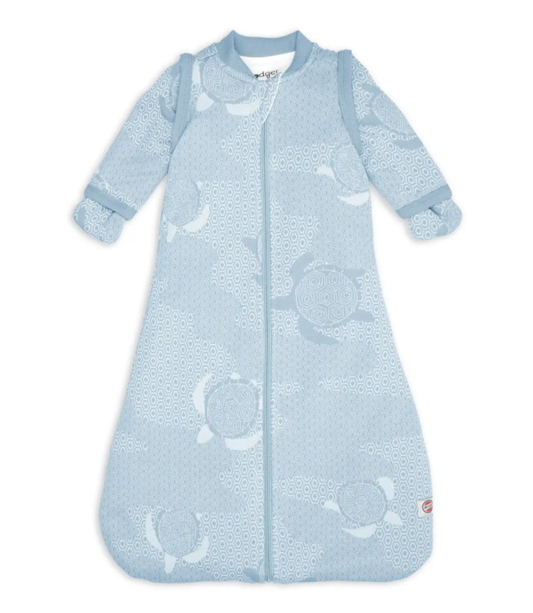 Lodger Hopper Matcha Turtle Sleeping Bag with Removable Sleeves 50/62 Blue