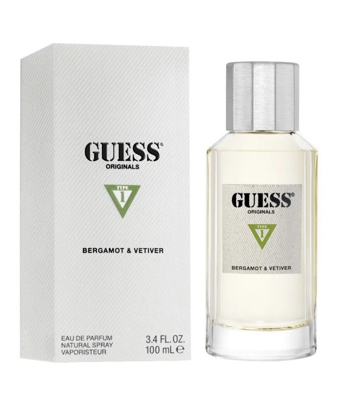 GUESS Originals Type 1 Bergamot AND Vetiver Perfume EDP 100ml