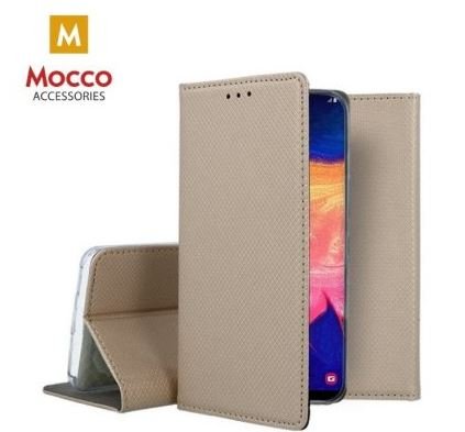 Mocco Smart Magnetic Book Case for Samsung Galaxy S21, Gold
