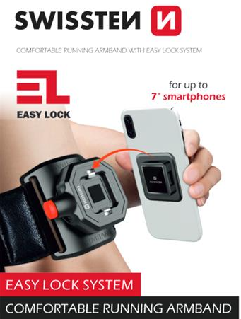 Swissten EASY LOCK Armband 4" - 6.8"