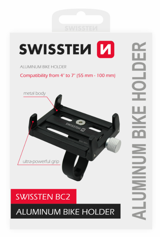 Swissten BC2 Mobile Bike Mount - Fits 4-7" Devices