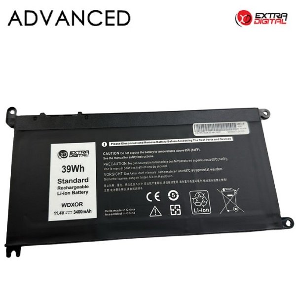 ExtraDigital WDX0R Battery for Dell Laptop 3400mAh