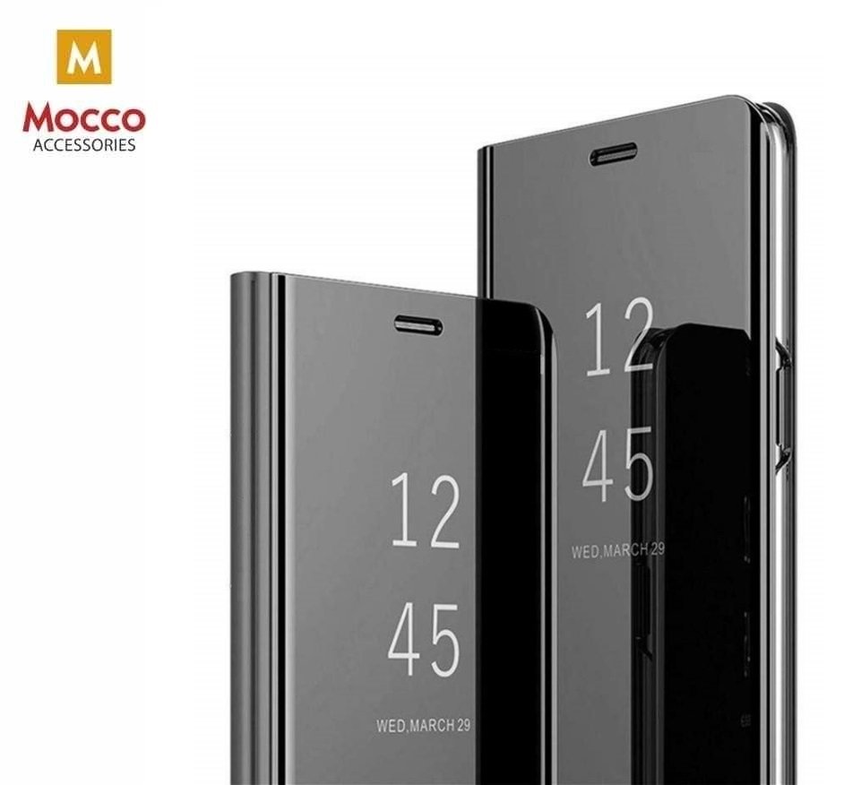Mocco Clear View Cover Case for Samsung Galaxy A20, Black