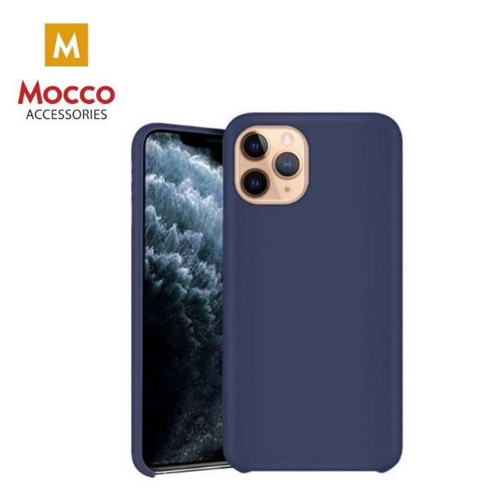 Mocco Ultra-Slim Soft Matte 0.3 mm Silicone Case for Apple iPhone XS Max, Blue