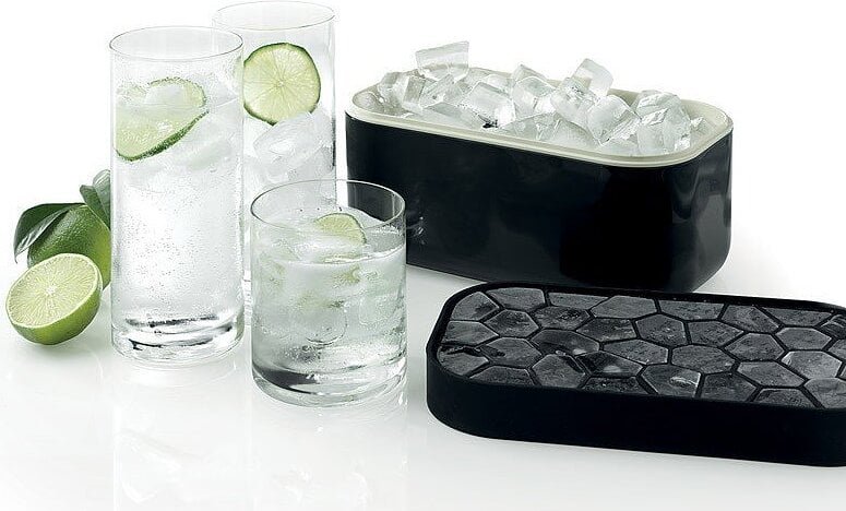 Lékué Black Ice Storage Container Ice Box