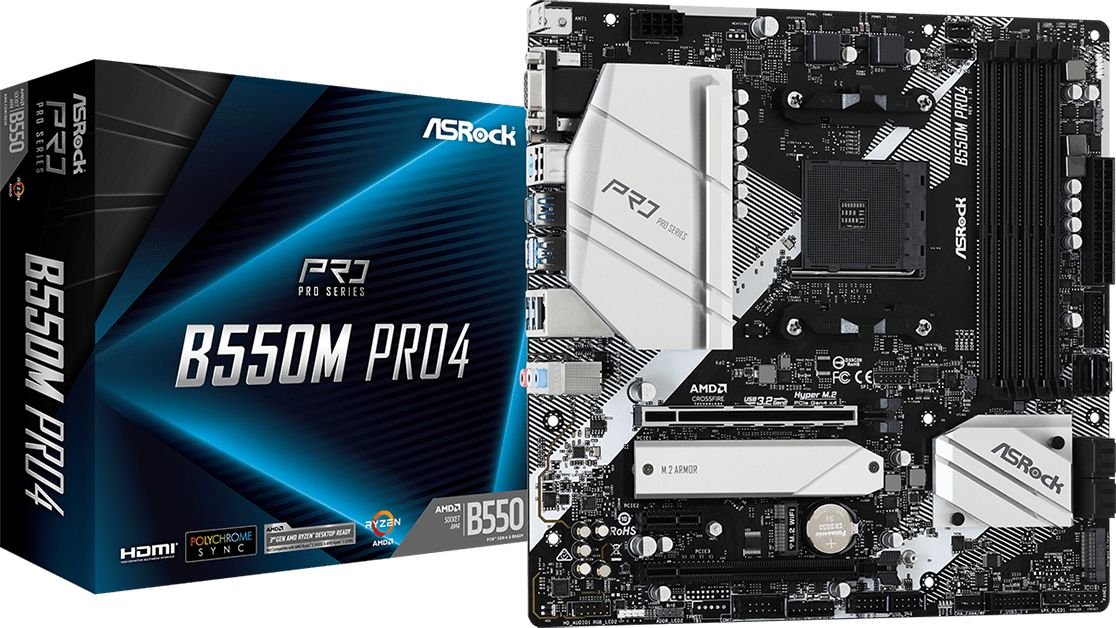 ASROCK B550M Pro4 mATX Mainboard -