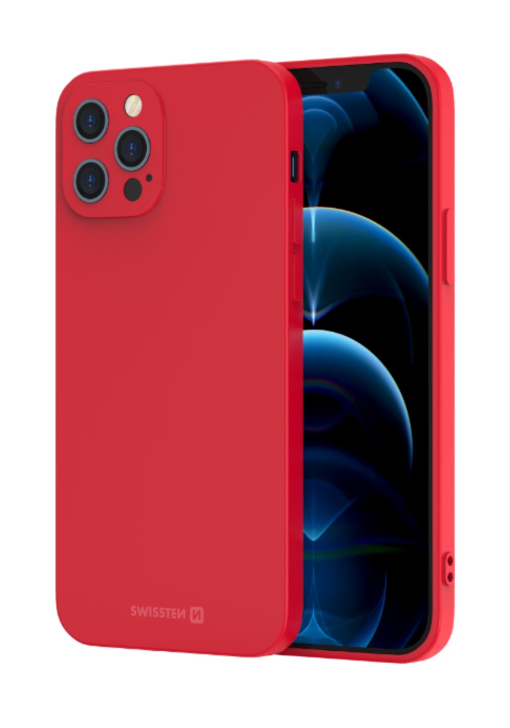 Swissten Soft Joy Silicone Case for Samsung Galaxy S23 Plus, Red