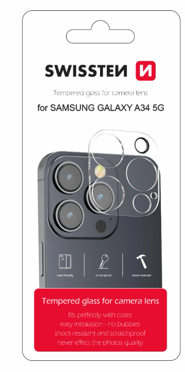 Swissten Camera Lens Tempered Glass for Samsung Galaxy A15 / A15 5G