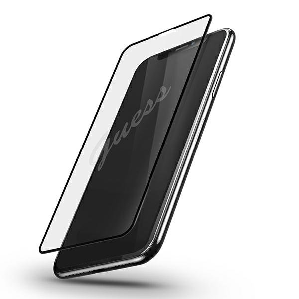 GUESS GUSPP12SSLTR Vintage Magic Logo Tempered Glass Full Coverage Apple iPhone 12 Mini