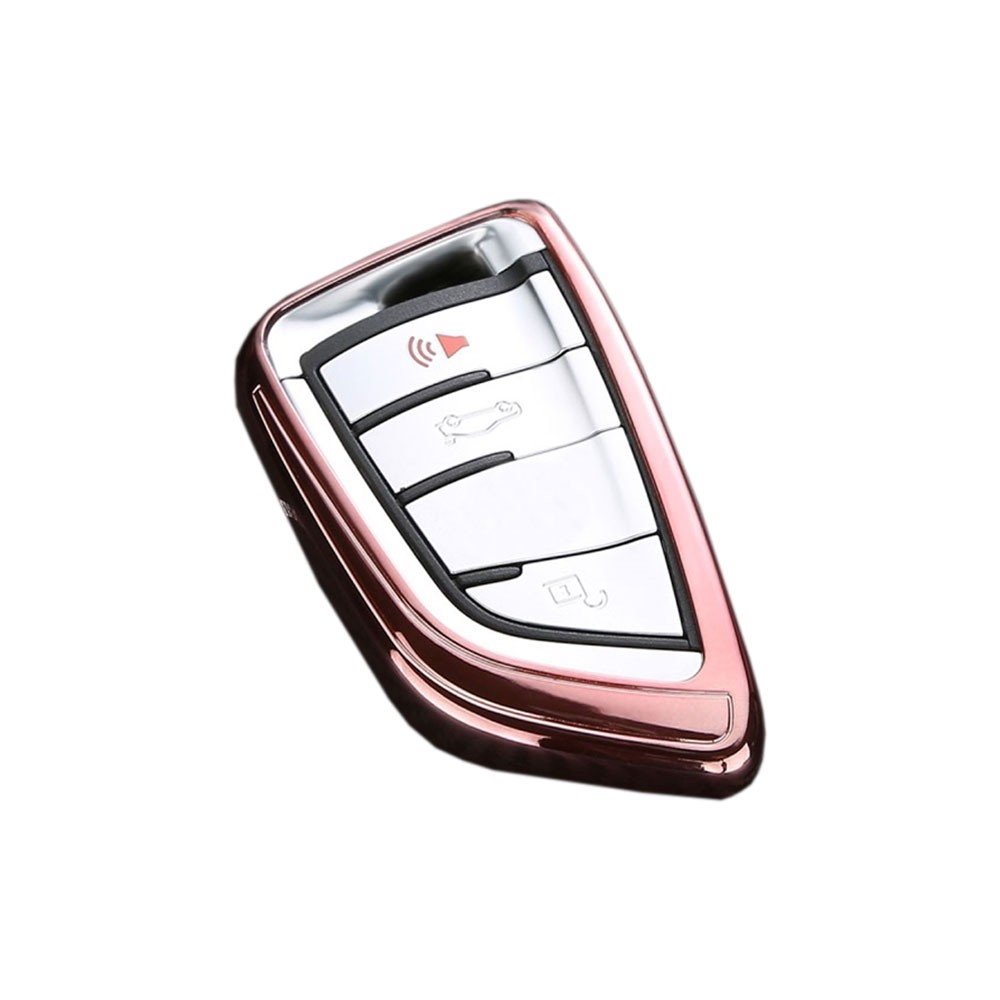 Dux Ducis Silicone Key Case for Volkswagen Golf, Rose Gold
