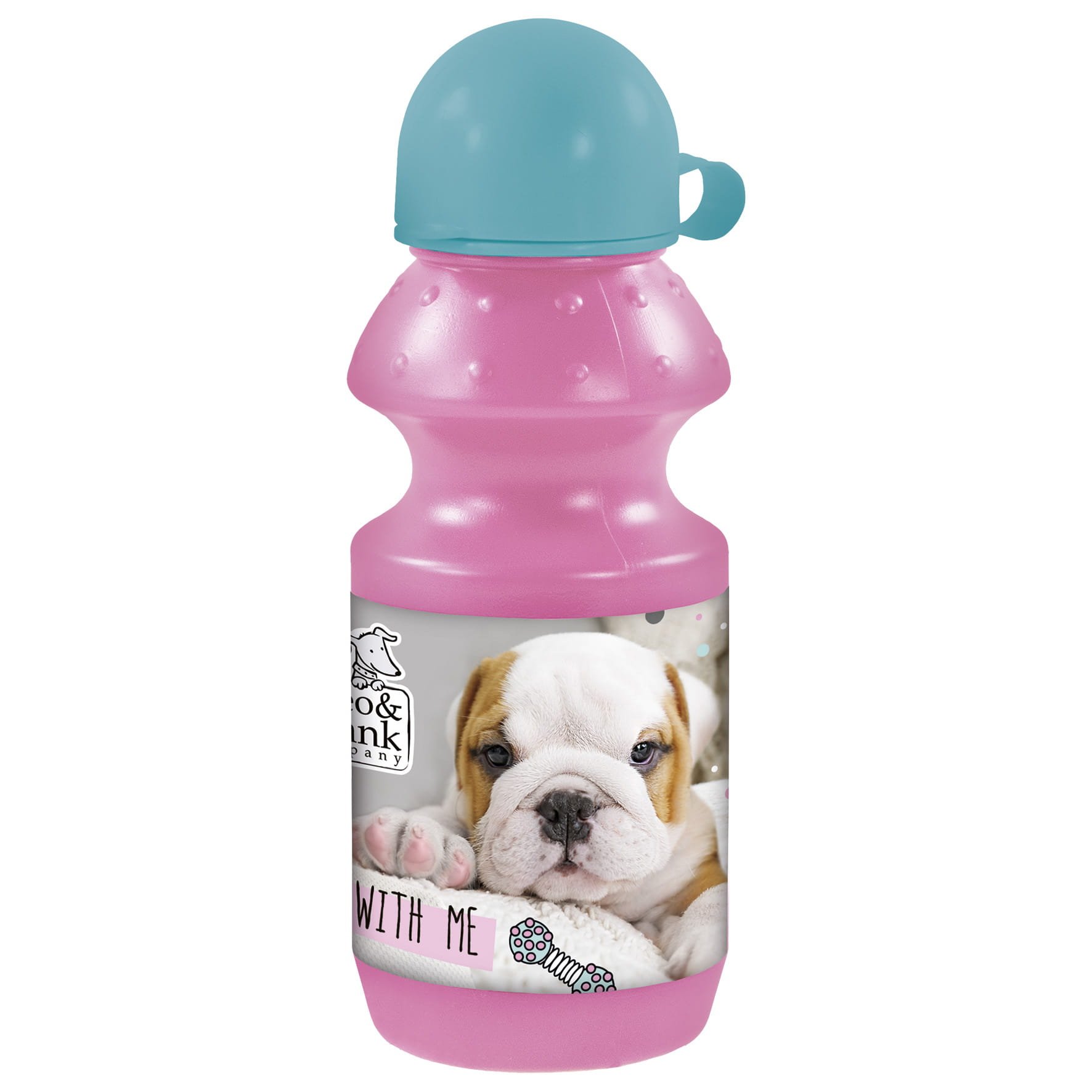 Derform Bidon Plast BKCF23 Cleo and Frank Water Bottle, 330ml