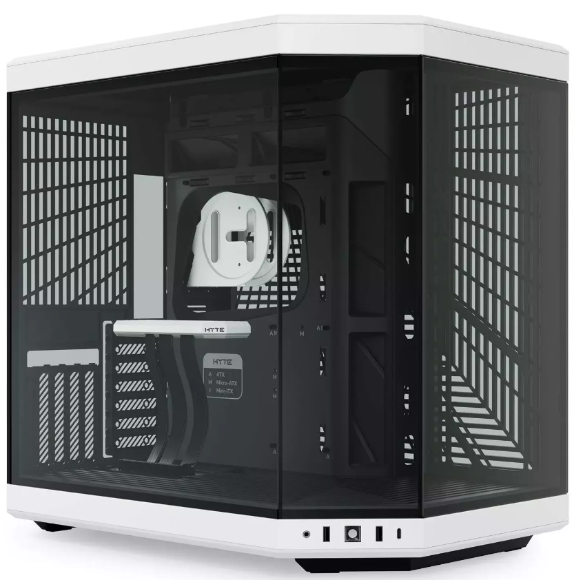Hyte Y70 (black/white, Tempered Glass)
