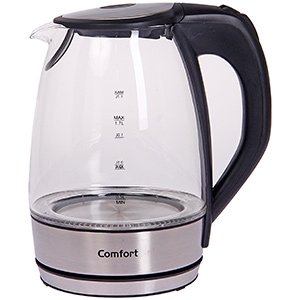 Comfort HHB-1749 Glass Electric Kettle, 1.7l