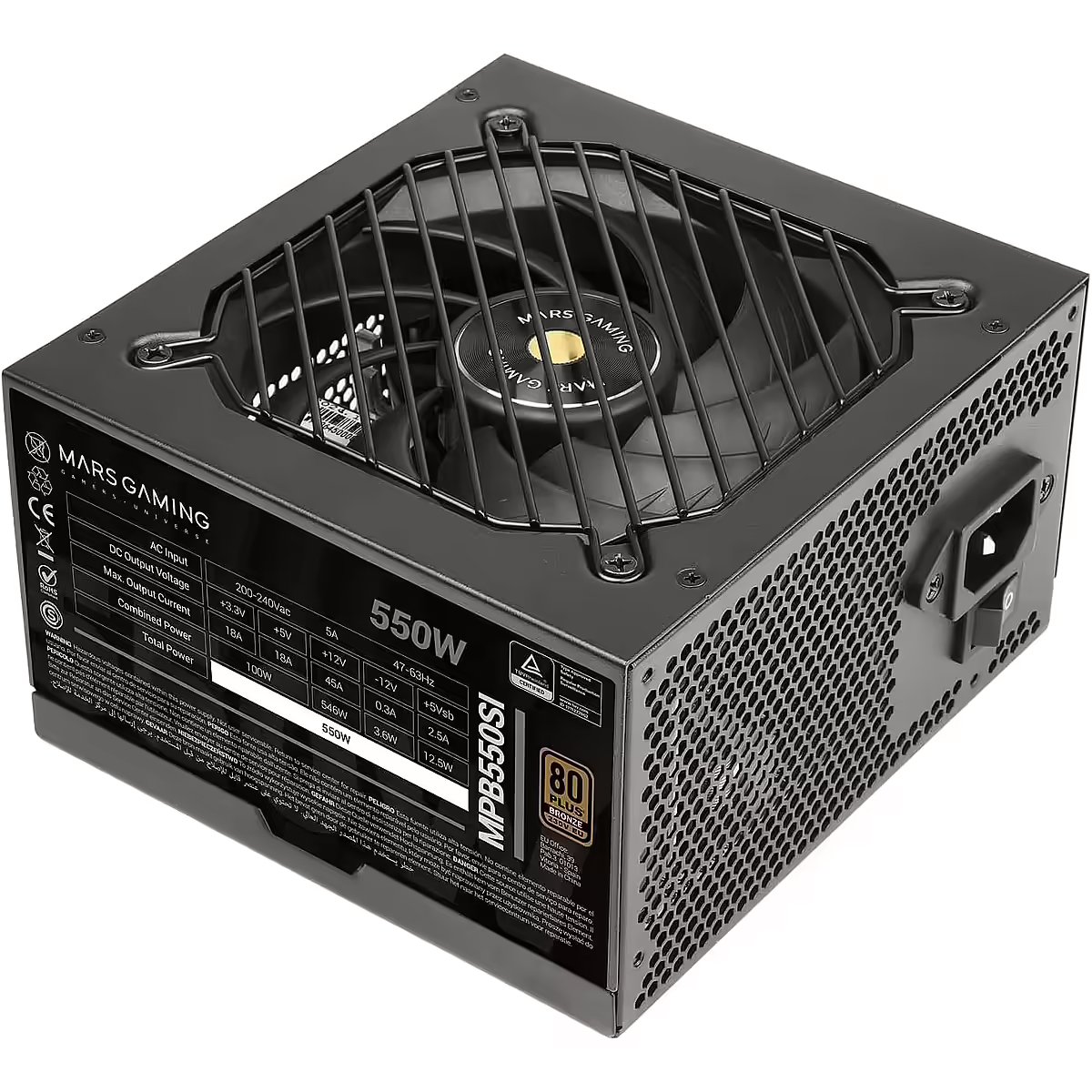 Mars Gaming MPB550SI Power Supply ATX 550W