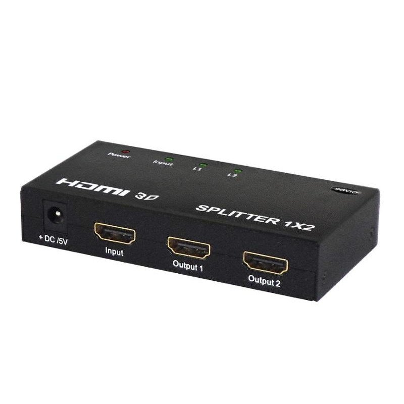 Savio CL-42 HDMI Video Splitter - 2 x HDMI Female, 0