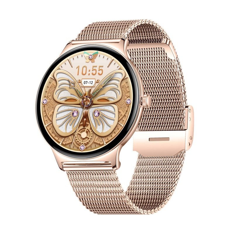 Colmi V89 smartwatch, stainless steel, gold