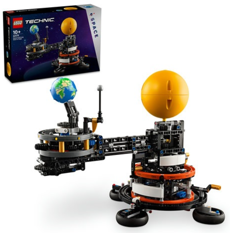 Lego Planet Earth and Moon in